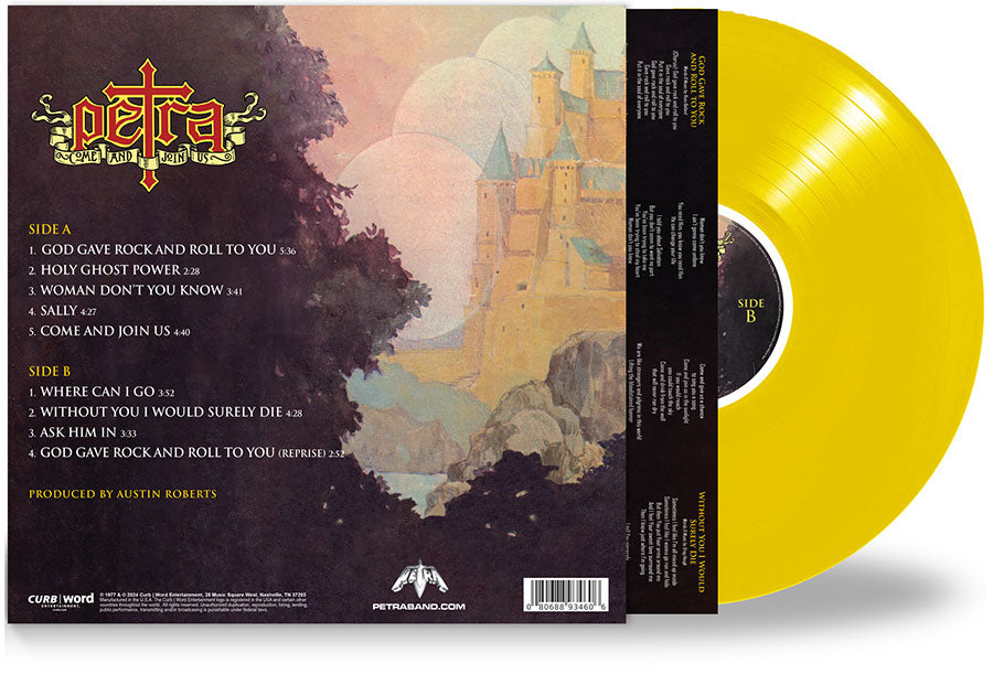 PETRA COME AND JOIN US (New Sealed Vinyl) Remastered, Yellow Vinyl