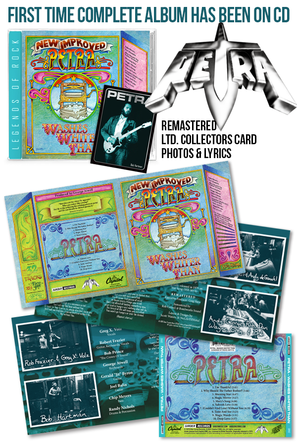 PETRA - WASHES WHITER THAN (*New-CD) w/ LTD Trading Card, FIRST TIME COMPLETE ALBUM ON CD