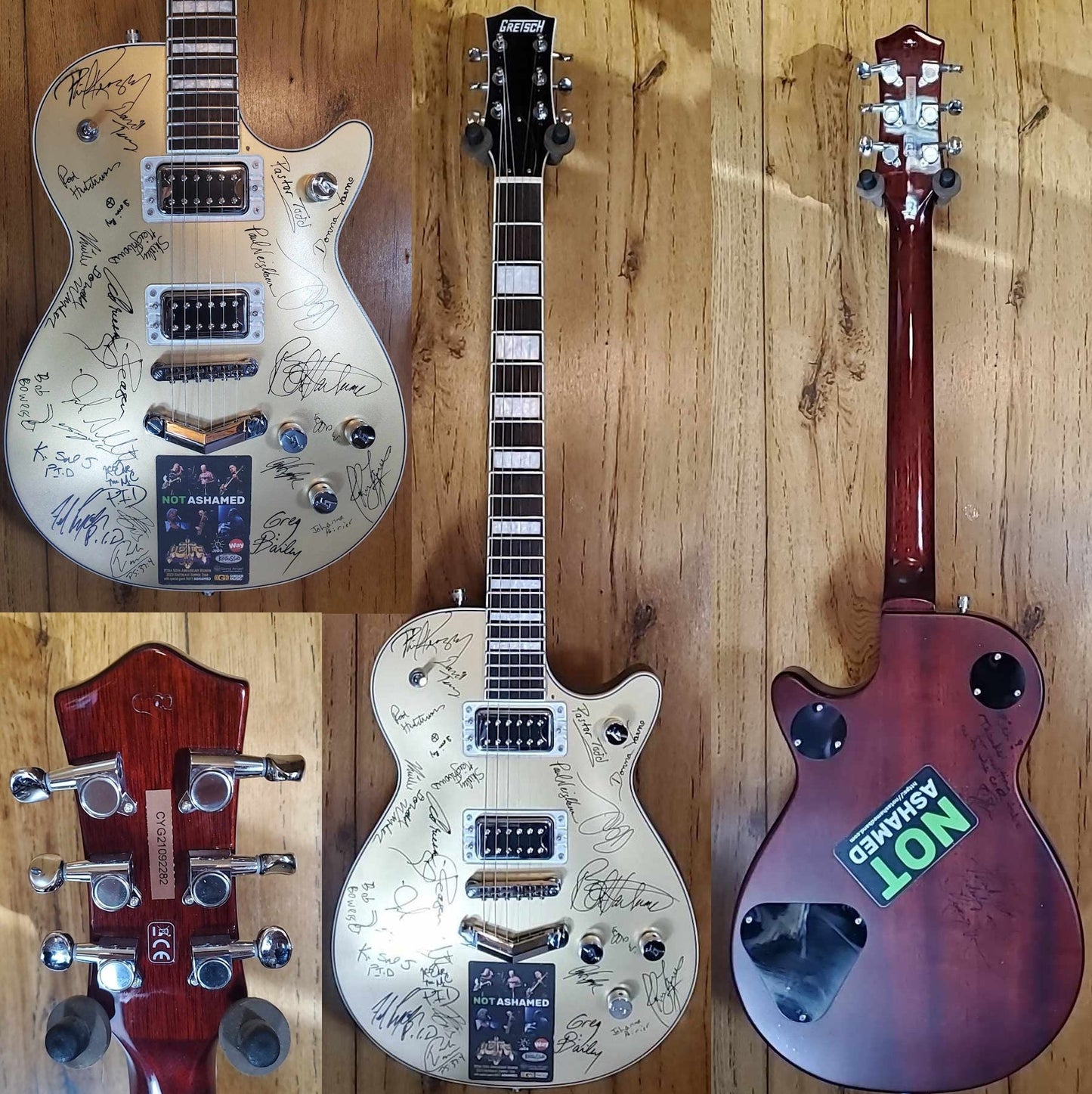Autographed Gretsch Gold Top Guitar - Petra 50th Anniversary 2023 Southeast Summer Tour